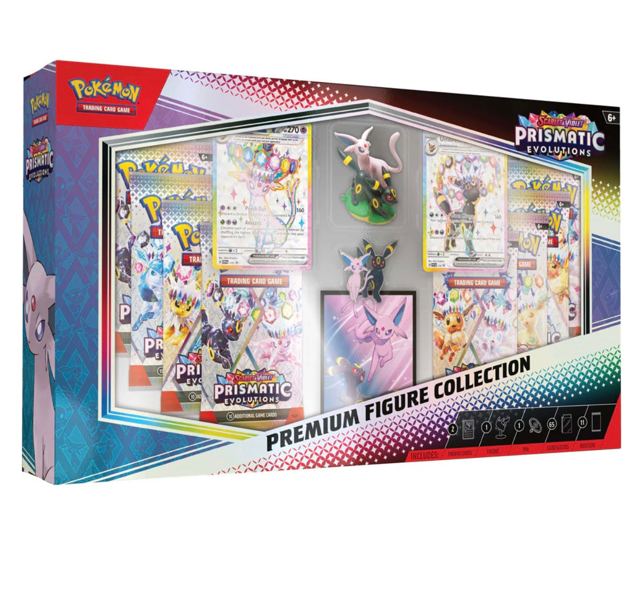 Pokemon TCG Scarlet & Violet 8.5 Prismatic Evolutions Premium Figure Collection Box