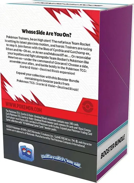 POKEMON SCARLET & VIOLET - DESTINED RIVALS BOOSTER BUNDLE (6 PACKS)
